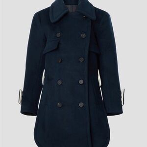 Chic Double-Breasted Women's Pea Coat